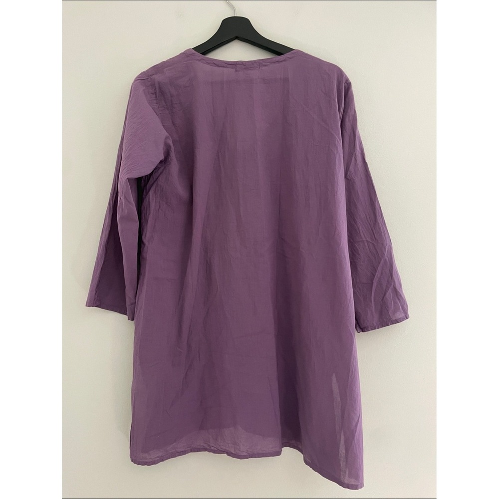 Johnny Was Tunic Cotton Floral Embroidery XL Boho Top - Picture 8 of 12